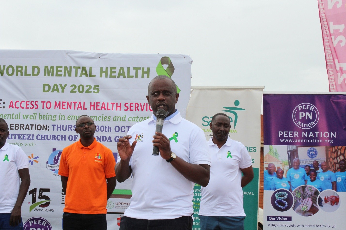 The Deputy Executive Director of Butabika National Mental Referral Hospital, Dr. Byamah B Mutamba speaking